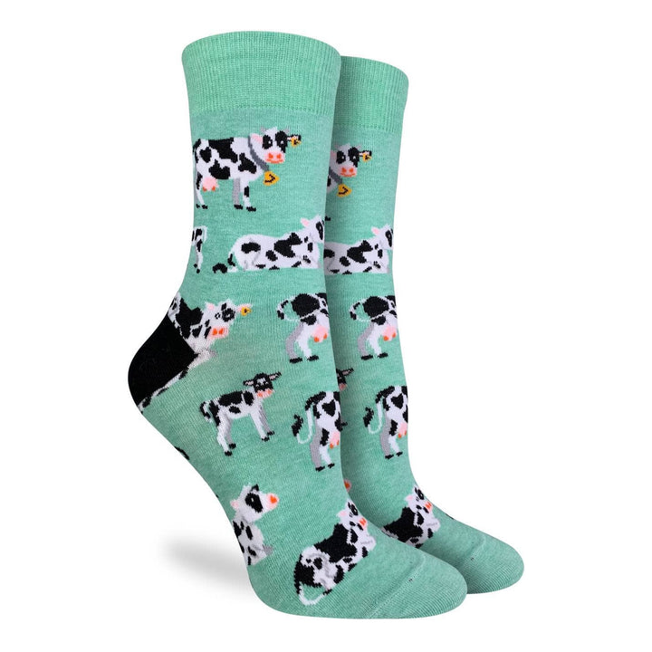 Good Luck Sock - Women's Cows in a Field Socks