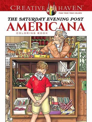 Creative Haven Saturday Evening Post Coloring Book
