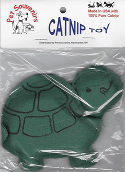 Green Catnip Turtle Cat Toy