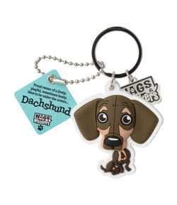 History & Heraldry - WagsWhiskers Keyring - Dachshund