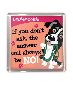 History & Heraldry - Wags Whiskers Magnet - Border Collie