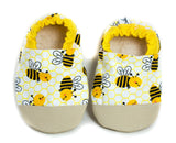 Yeti Feet & Company - Non-Slip Yellow Bee Baby Moccs