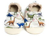 Yeti Feet & Company - Non-Slip Tan Dinosaur Baby Moccs