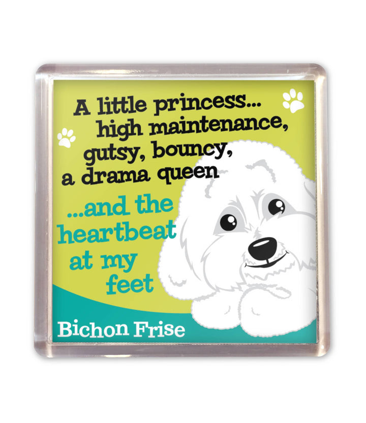 History & Heraldry - Wags Whiskers Magnet - Bichon Frise