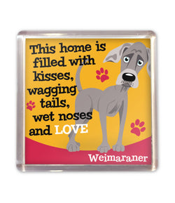 History & Heraldry - Wags Whiskers Magnet - Weimaraner