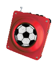 Red Football Soccer Radio and cell phone charger