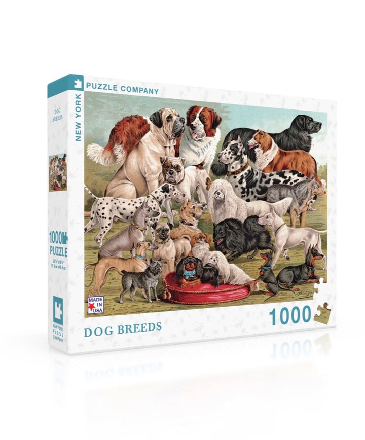New York Puzzle Company - Dog Breeds 1000 pc Puzzle