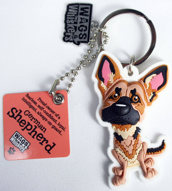 History & Heraldry - WagsWhiskers Keyring - German Shepherd