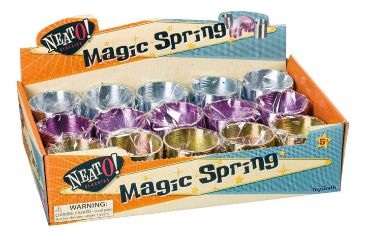 Toysmith - Neato! Metal Magic Spring 2 Inch, Assorted Colors