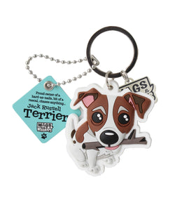 History & Heraldry - WagsWhiskers Keyring - Jack Russell Terrier