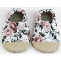 Yeti Moccs - Non-Slip Vintage Rose Baby Moccs