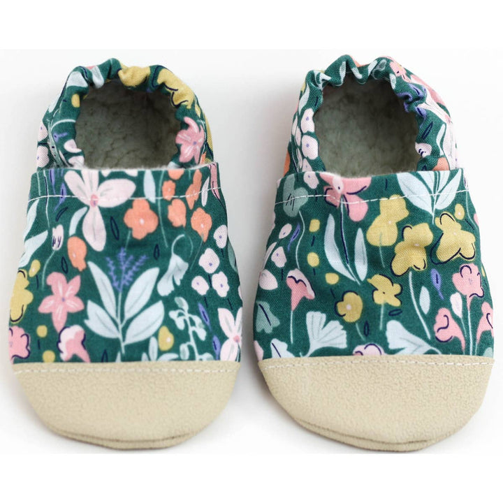 Yeti Moccs - Non-Slip Forest Floral Baby Moccs