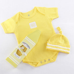 Crayonsies 2 piece cloud Yellow Baby Gift Set