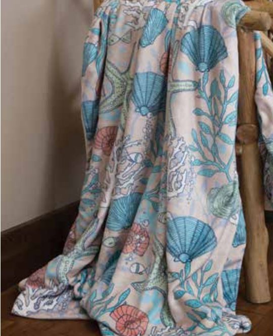 Carstens Coastal Reef Blanket Throw