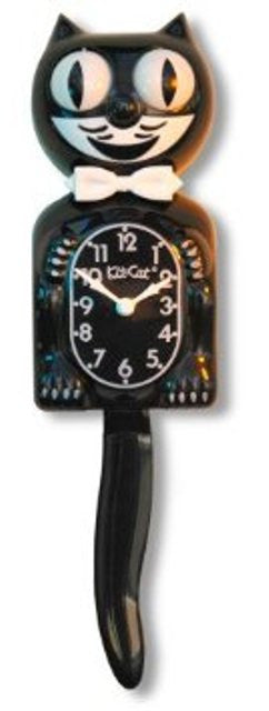Classic Black Cat Kit Clock