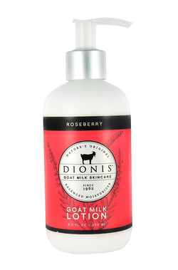 Dionis Goat Milk Roseberry Skincare Hand Lotion 8oz.