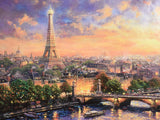 750 pc Thomas Kincade Painter of Light Metallic Special Edition-Paris City of Love
