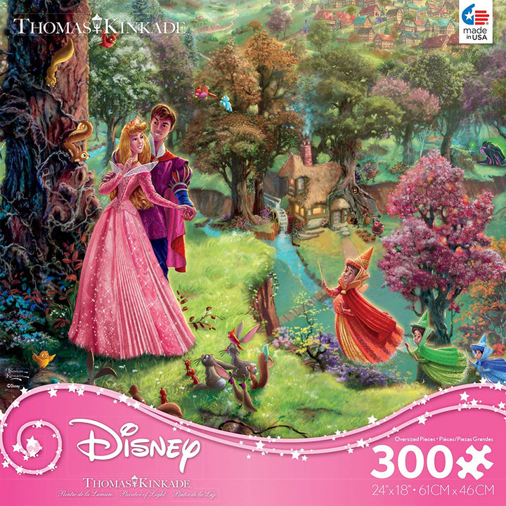 300 Piece Oversized Thomas Kinkade Disney Princess Puzzle-Cinderella