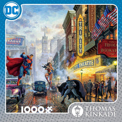 1000pc Thomas Kincade Justice League Puzzle-The Trinity Theatre