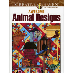 Awesome Animal Designs Coloring Book