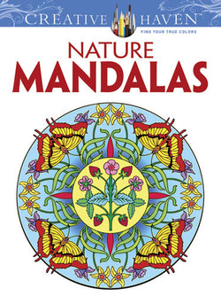 Creative Haven Nature Mandalas Coloring Book by Marty Noble