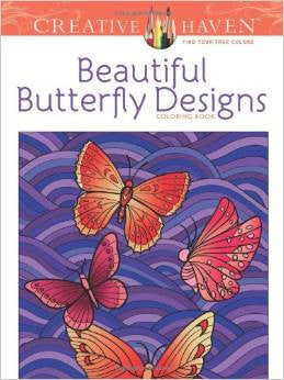 Creative Haven Beautiful Butterfly Designs Coloring Book by Jessica Mazurkiewicz
