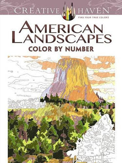 Creative Haven American Landscapes Color by Number