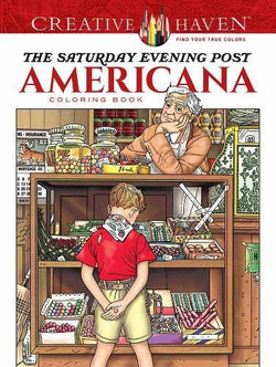 Creative Haven Saturday Evening Post Coloring Book