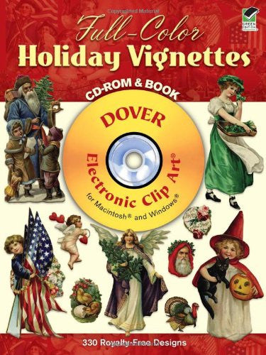 Full-Color Holiday Vignettes CD-ROM and Book (Dover Electronic Clip Art) Paperback – January 11, 2002
