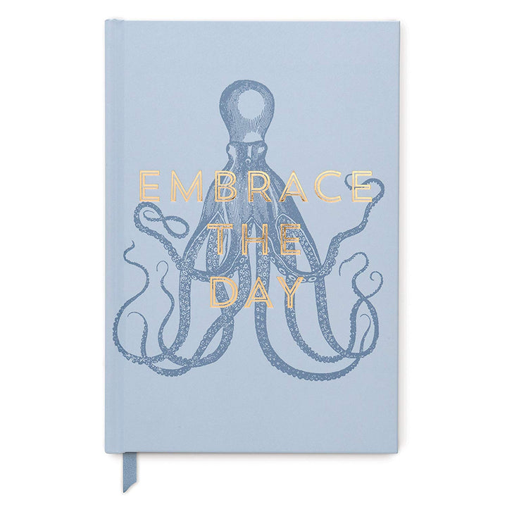 Vintage Sass Octopus Embrace the Day Soft Touch Hardcover Bound Book