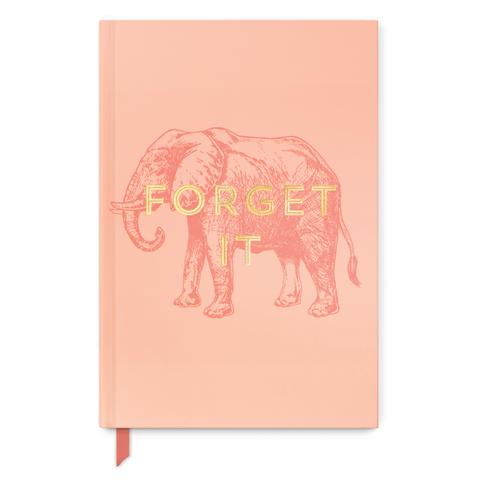 Vintage Sass Elephant Forget It Soft Touch Hardcover Bound Book