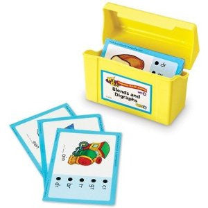 Hot Dots Phonics Flash Cards Set 4: Blends and Diagraphs