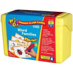 Hot Dots Phonics Flash Cards Set 5: Word Families