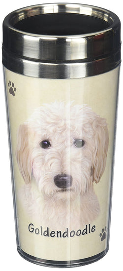 Goldendoodle Thermos Travel Tumbler Mug