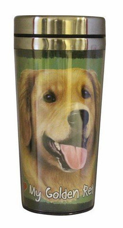 Golden Retreiver Thermos Travel Tumbler Mug