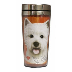 Bichon Frise Thermos Travel Tumbler Mug