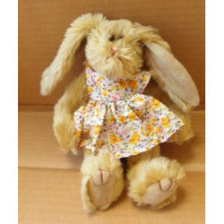 TY Collectibles Shelby the Rabbit in Flower Dress Stuffed Animal Plush Toy - 8 inches tall