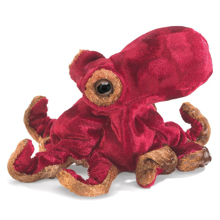 Folkmanis Mini Red Octopus Finger Puppet