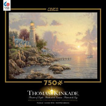 Thomas Kinkade Special Edition Metallic Foil 750 Piece Puzzle-The Sea Of Tranquility