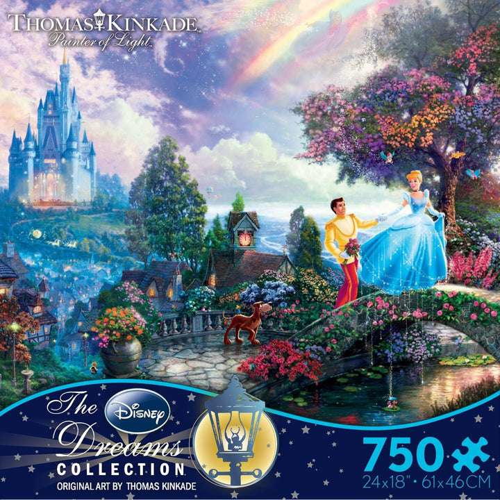 Thomas Kinkade The Disney Dreams Collection:750 Piece Puzzle-Cinderella Wishes Upon A Dream