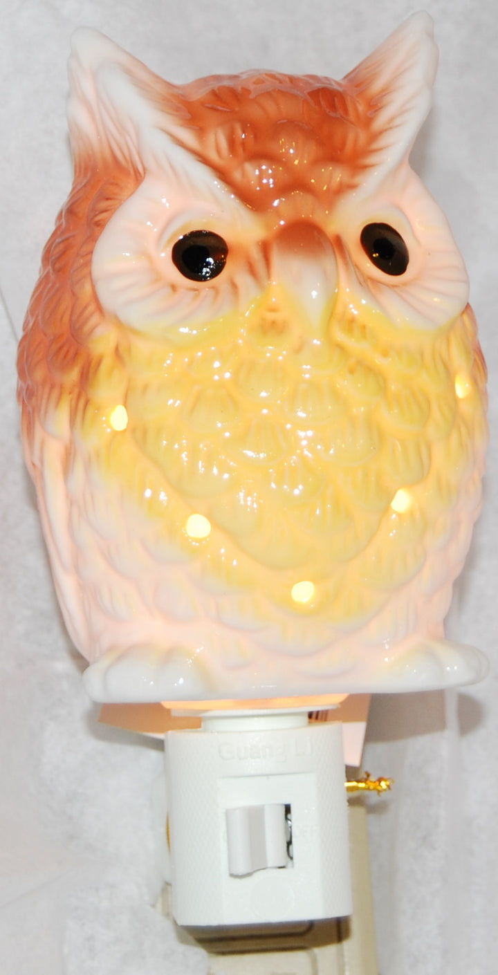 Owl Porcelain Night Light