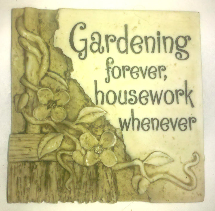 Stone Magnets-gardening Forever, Housework Wheneverr