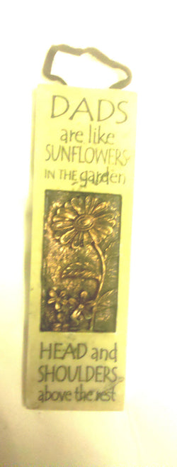 Slim Plaques with Leather Hanger- Dads