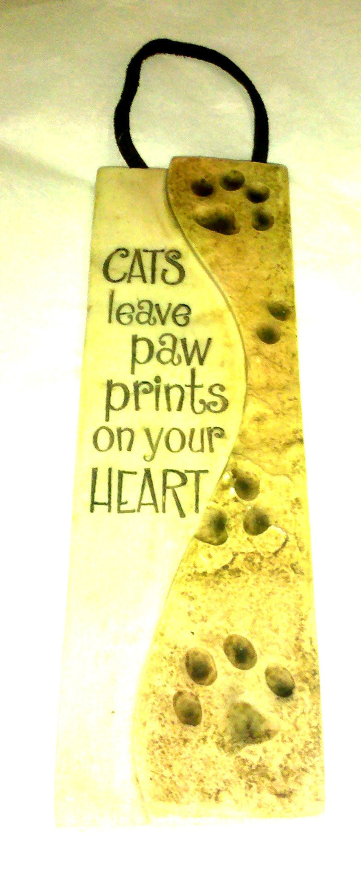 Slim Plaques with Leather Hanger- Cats