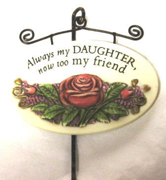 Magnet Oval Plaques And Stake-Daughter