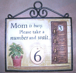 Large Hanging Garden Plaque-Mom