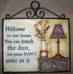 Large Hanging Garden Plaque-Home