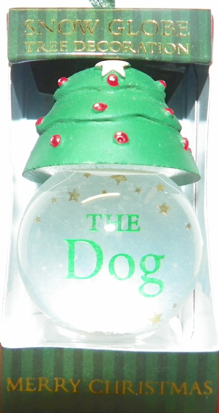 Personalized Snow Globe Ornament-The Dog