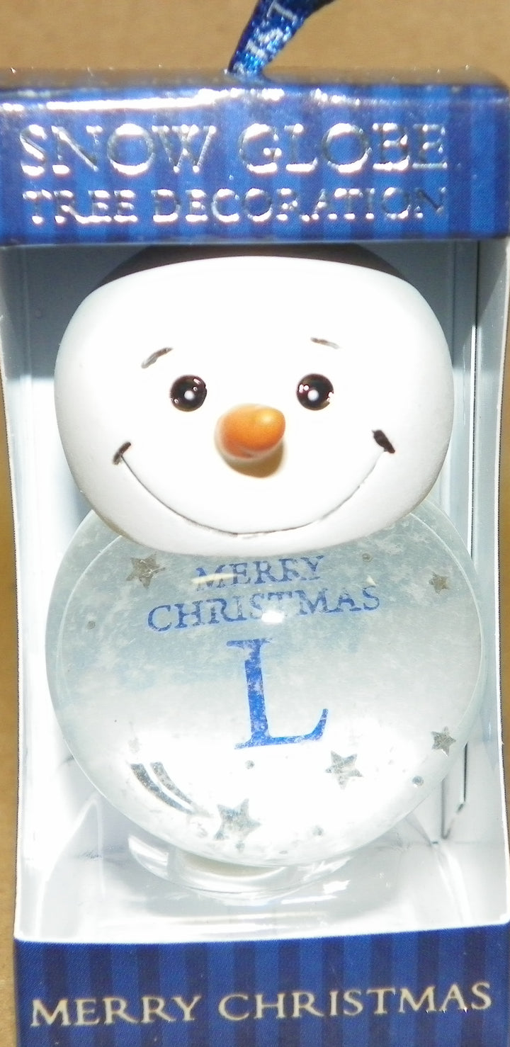 Personalized Snow Globe Ornament-L