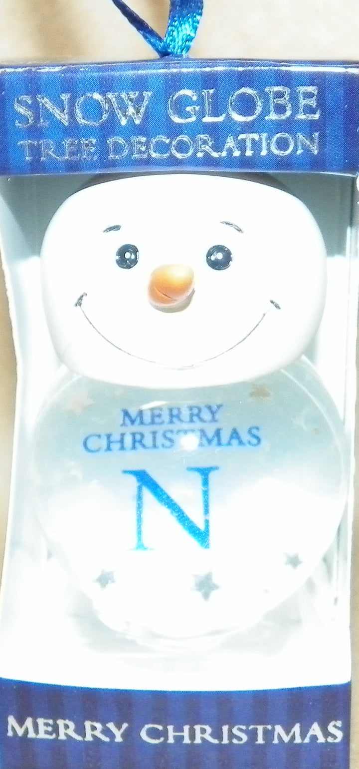 Personalized Snow Globe Ornament-N